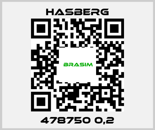 Hasberg-478750 0,2 price