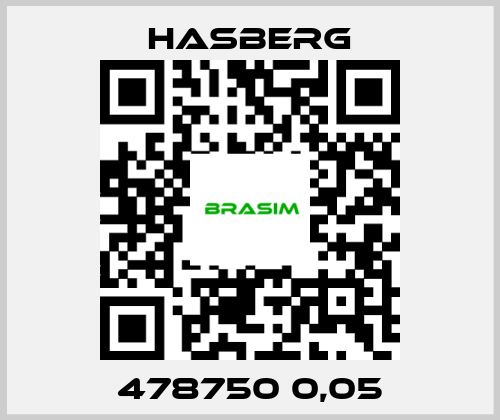 Hasberg-478750 0,05 price