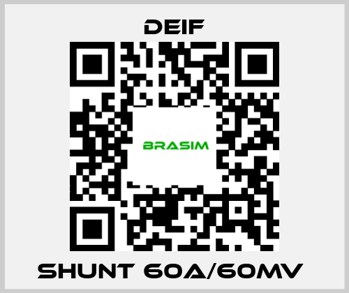 Deif-SHUNT 60A/60MV  price