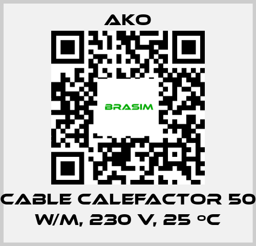 AKO-Cable calefactor 50 W/m, 230 V, 25 ºC price