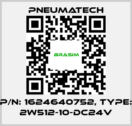 Pneumatech-P/N: 1624640752, Type: 2W512-10-DC24V price