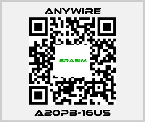 Anywire-A20PB-16US price