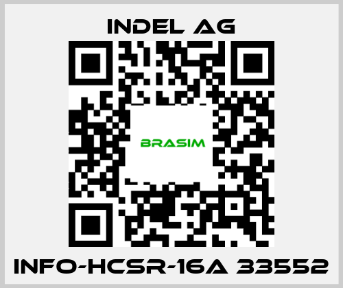 INDEL AG-INFO-HCSr-16A 33552 price