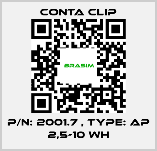 Conta Clip-P/N: 2001.7 , Type: AP 2,5-10 WH price