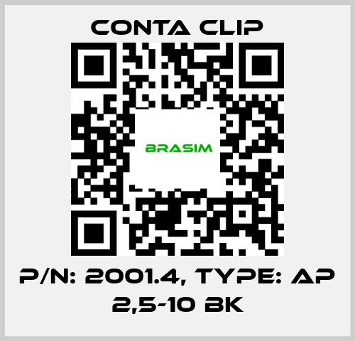 Conta Clip-P/N: 2001.4, Type: AP 2,5-10 BK price