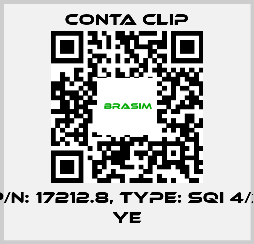 Conta Clip-P/N: 17212.8, Type: SQI 4/3 YE price