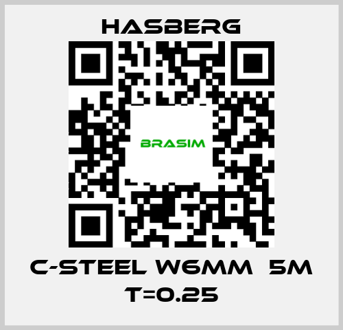 Hasberg-C-steel W6mmｘ5m T=0.25 price