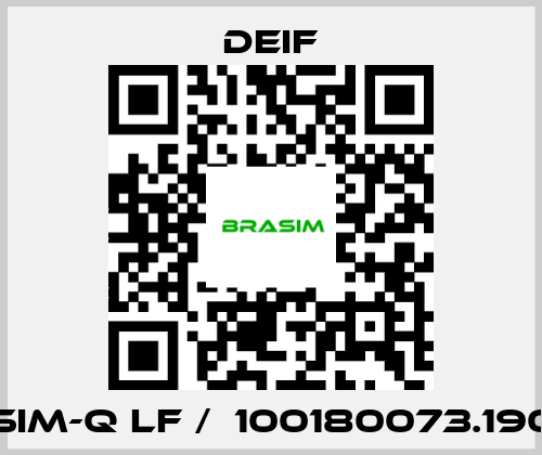 Deif-SIM-Q LF /  100180073.190 price