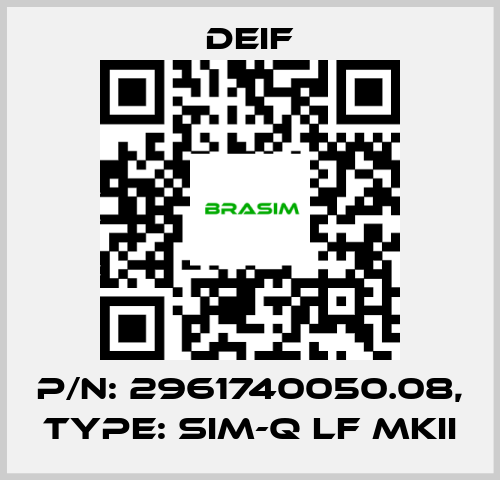 Deif-p/n: 2961740050.08, Type: SIM-Q LF MKII price