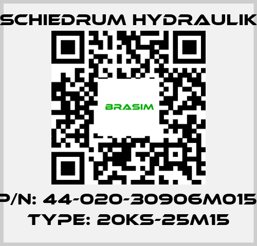 SCHIEDRUM HYDRAULIK-P/N: 44-020-30906M015, Type: 20KS-25M15 price