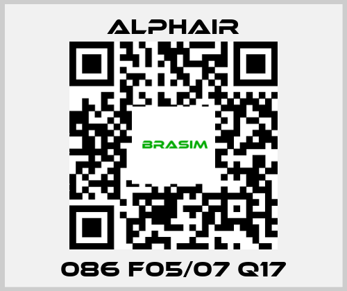 Alphair-086 F05/07 Q17 price