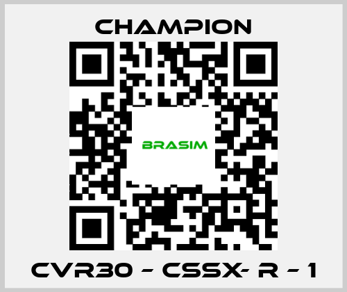 Champion-CVR30 – CSSX- R – 1 price