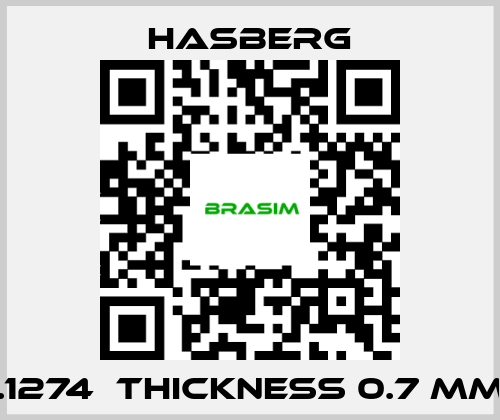 Hasberg- 1.1274  thickness 0.7 mm  price