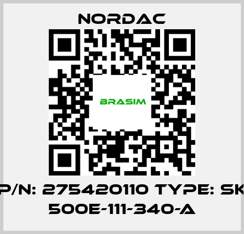 NORDAC-P/N: 275420110 Type: SK 500E-111-340-A price