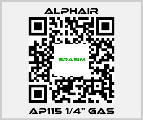 Alphair-AP115 1/4" GAS price