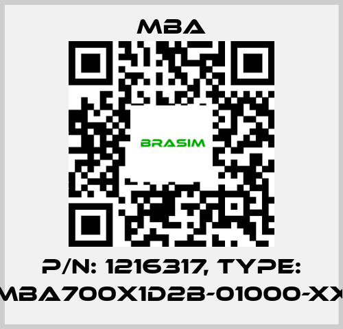 MBA-P/N: 1216317, Type: MBA700X1D2B-01000-XX price