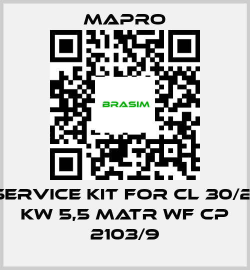 Mapro-Service kit for CL 30/21 KW 5,5 MATR WF CP 2103/9 price