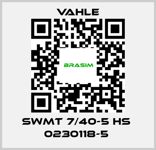 Vahle-SWMT 7/40-5 HS  0230118-5  price