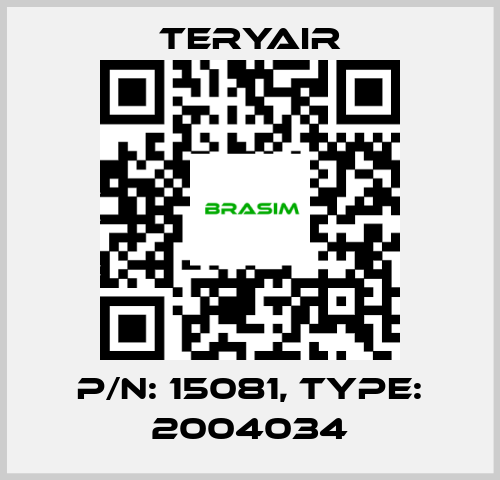 TERYAIR-P/N: 15081, Type: 2004034 price