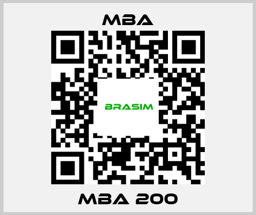 MBA- MBA 200 price