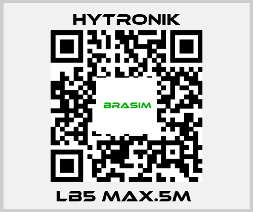 HYTRONIK- LB5 MAX.5M  price