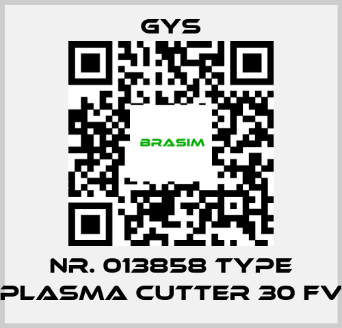 GYS-Nr. 013858 Type PLASMA CUTTER 30 FV price