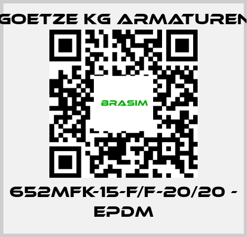 Goetze KG Armaturen-652mFK-15-f/f-20/20 - EPDM price