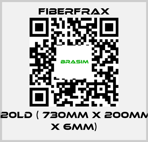 Fiberfrax-120LD ( 730mm x 200mm x 6mm) price