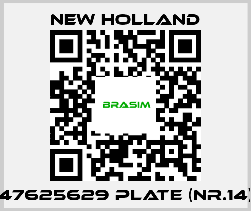 new holland-47625629 plate (nr.14) price