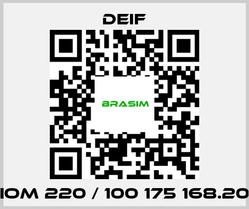 Deif-IOM 220 / 100 175 168.20 price