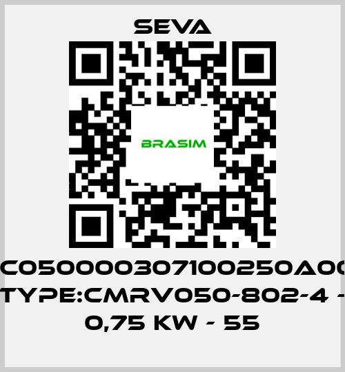 SEVA-P/N:C050000307100250A000T1 TYPE:CMRV050-802-4 - 0,75 KW - 55 price