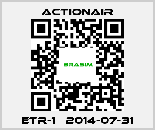 Actionair-ETR-1   2014-07-31 price