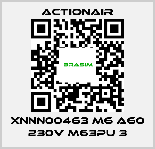 Actionair-XNNN00463 M6 A60 230V M63PU 3 price