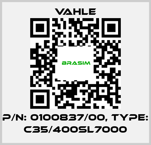 Vahle-P/n: 0100837/00, Type: C35/400SL7000 price