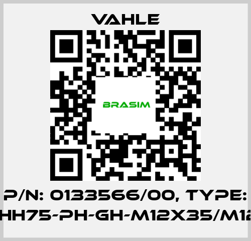 Vahle-P/n: 0133566/00, Type: IS-GHH75-PH-GH-M12x35/M12-K4 price