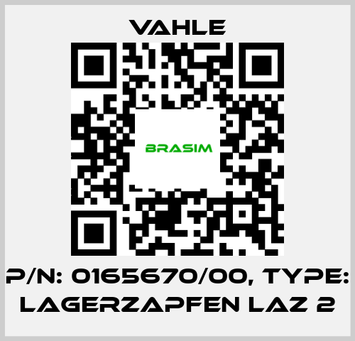 Vahle-P/n: 0165670/00, Type: LAGERZAPFEN LAZ 2 price