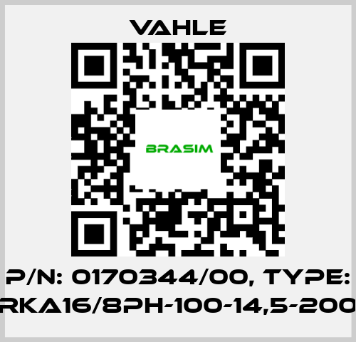 Vahle-P/n: 0170344/00, Type: AL-RKA16/8PH-100-14,5-2000-C price