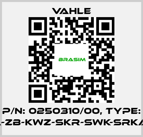 Vahle-P/n: 0250310/00, Type: SA-ZB-KWZ-SKR-SWK-SRKA-S price