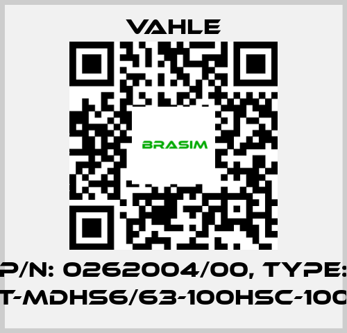 Vahle-P/n: 0262004/00, Type: DT-MDHS6/63-100HSC-1000 price