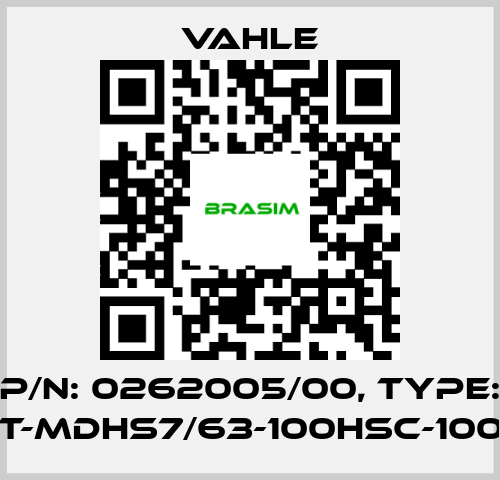 Vahle-P/n: 0262005/00, Type: DT-MDHS7/63-100HSC-1000 price