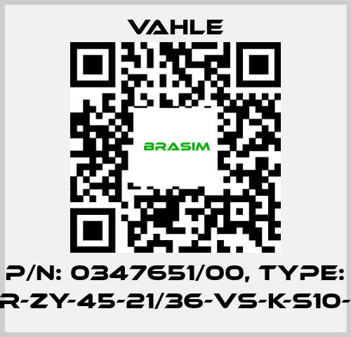 Vahle-P/n: 0347651/00, Type: LR-ZY-45-21/36-VS-K-S10-K price