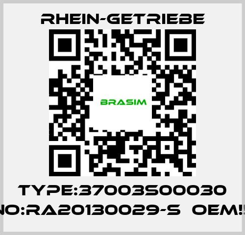 Rhein-Getriebe-Type:37003S00030 No:RA20130029-S  OEM!!  price