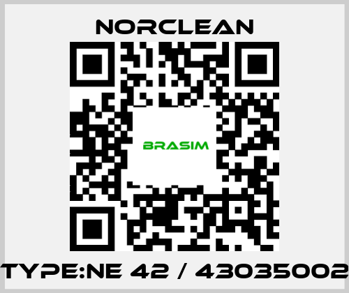 Norclean-type:NE 42 / 43035002 price