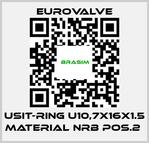 Eurovalve-USIT-RING U10,7X16X1.5 MATERIAL NRB POS.2  price