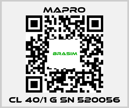 Mapro-CL 40/1 G SN 520056 price