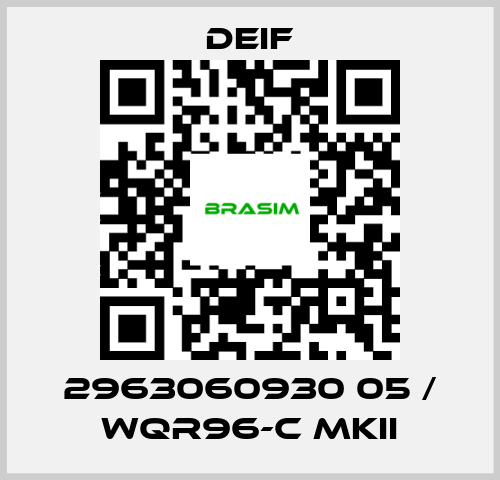 Deif-2963060930 05 / WQR96-C MKII price