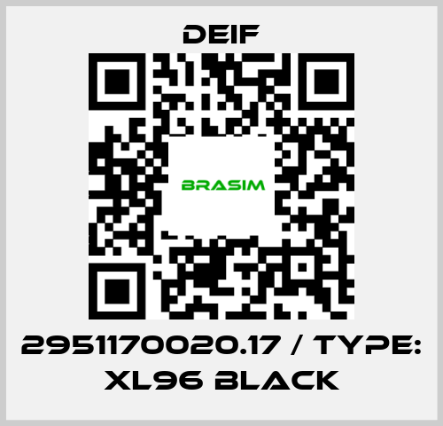 Deif-2951170020.17 / Type: XL96 black price