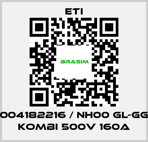 Eti-004182216 / NH00 gL-gG KOMBI 500V 160A price