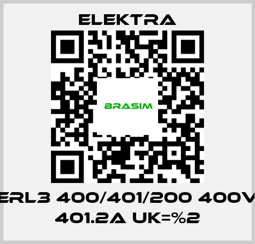 ELEKTRA-ERL3 400/401/200 400V 401.2A Uk=%2 price