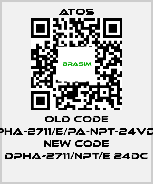 Atos-old code DPHA-2711/E/PA-NPT-24VDC, new code DPHA-2711/NPT/E 24DC price